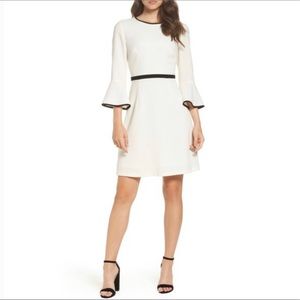Eliza J Bell Sleeve Fit and Flare Dress